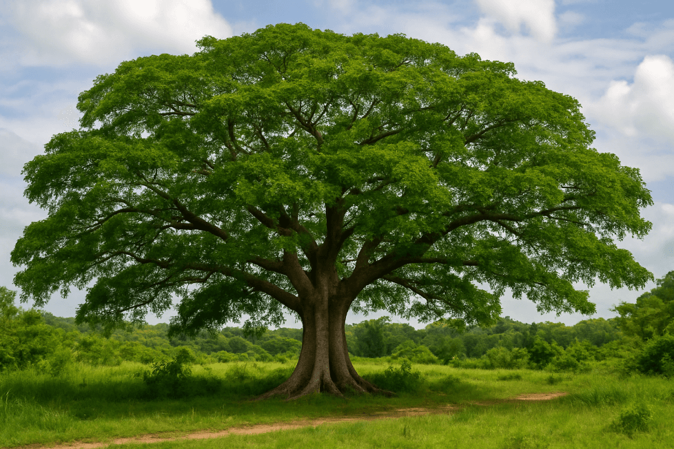 Majestic Ceiba tree representing family roots and heritage